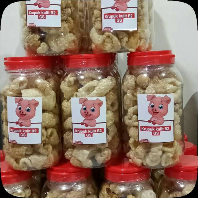 

Krupuk B2 toples 1.75L berat 220-250 gram