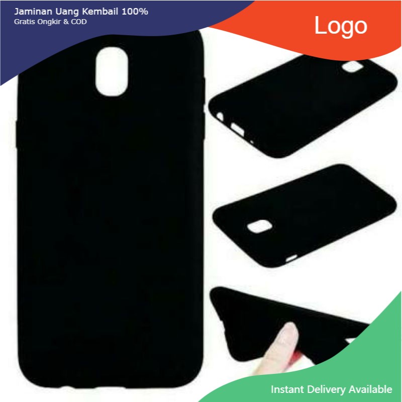 Soft Case Blackmatte Samsung Galaxy J3 2016 Casing Silikon Slim Black Matte Hitam Samsung J3 2016 Pr