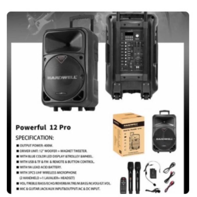 speaker Hardwell metting wireless hardwell powerfull 12PRO