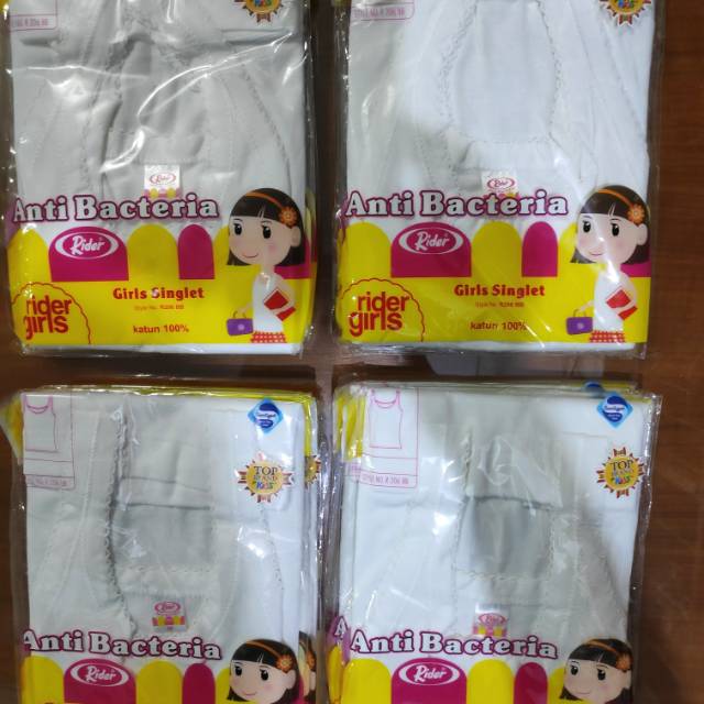 SINGLET ANAK WANITA RIDER  / GT MAN PUTIH 206BB, PROMO 1 PCS UKURAN S-M-L-XL, ORIGINAL, ASLI, ADEM BENER
