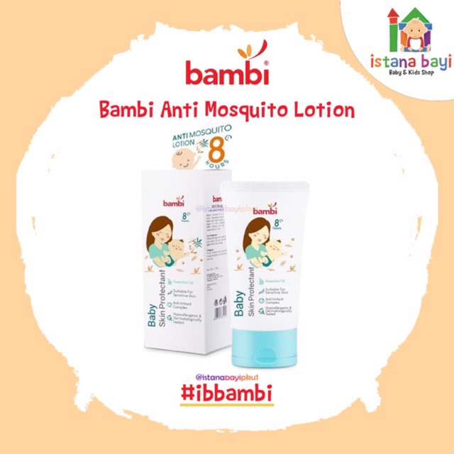 Bambi Baby skin Ptotectant 50 ml - Anti Mosquito Lotion/lotion anti nyamuk