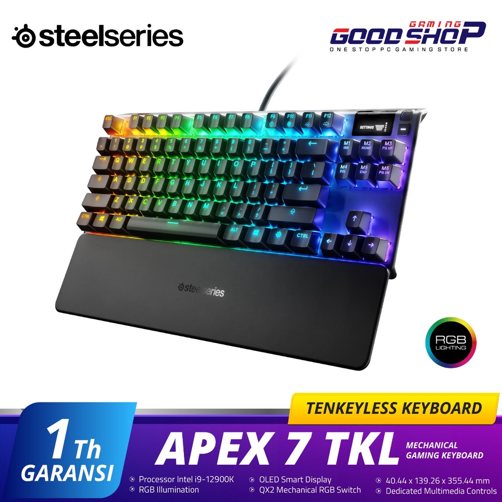 SteelSeries Apex 7 TKL - Gaming Keyboard