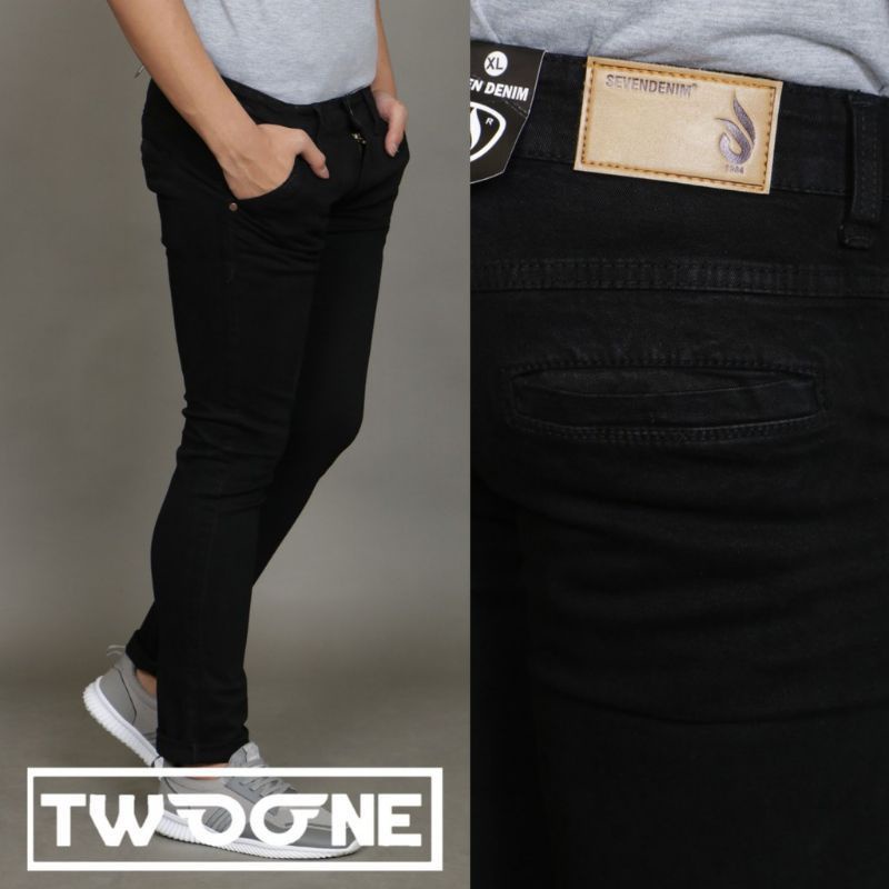 Celana Lepis Jeans Hitam Slimfit Pensil Denim Premium Distro Bahan Softjeans Street Lembut Tebal Karet Melar Kantong Bobok Kantong Tempel Model Reguler Fit Ukuran Standar dan Jumbo 27 28 29 30 31 32 33 34 35 36 37 38
