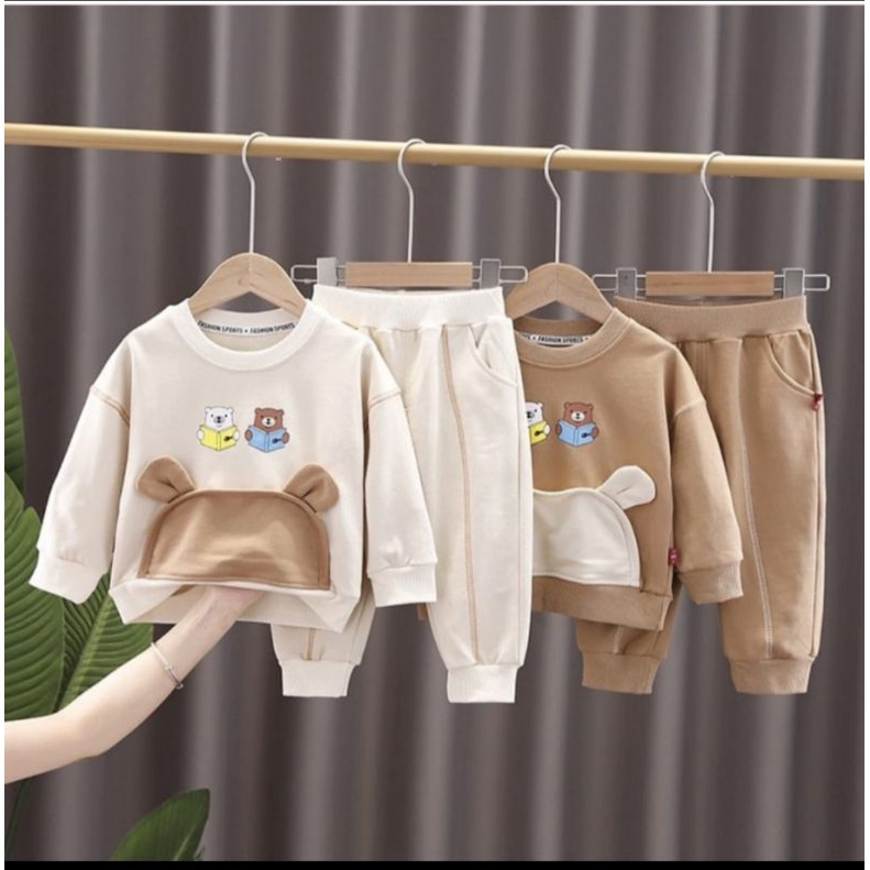 setelan baju anak perempuan/sweater anak perempuan 1-6 tahun