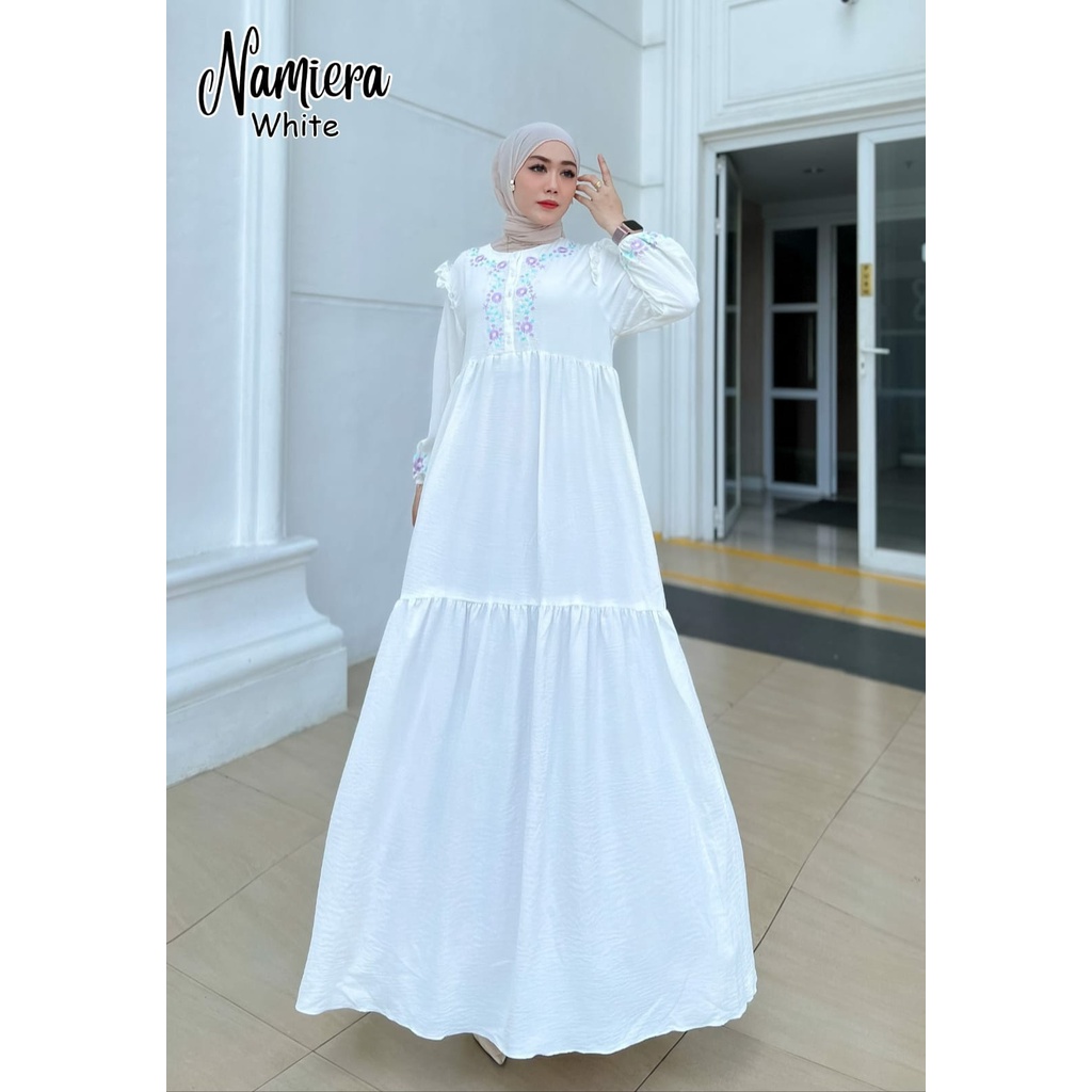 GAMIS KONDANGAN NAMIERA SIMPLE BORDIR ASLI