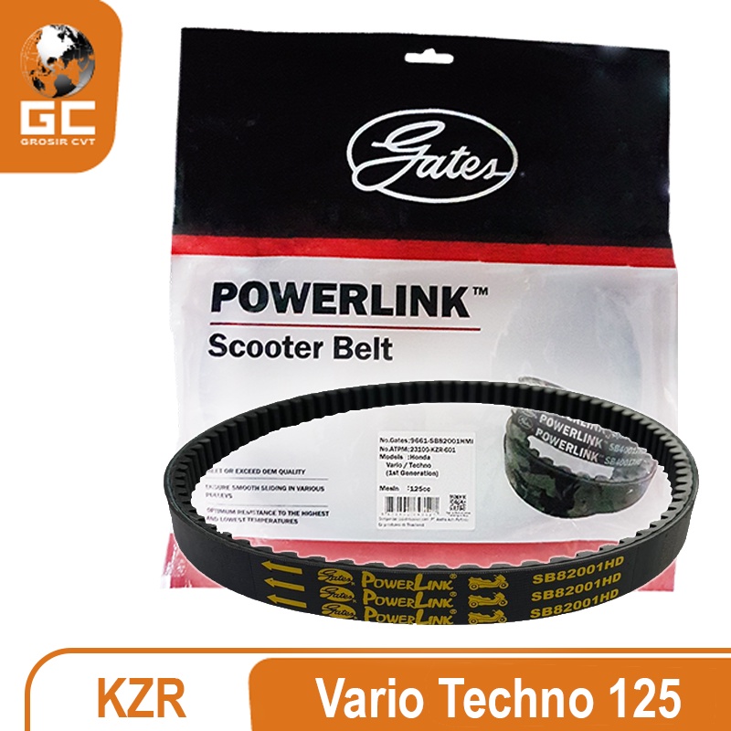 Van belt V Belt Vanbelt Fanbelt Vario 125 Techno Old Bohlam KZR Gates Powerlink