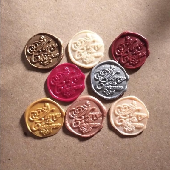 

WAX SEAL STAMP TEMPEL COIN ENVELOPE segel lilin tempel No minimun order! MERRY CHRISTMAS NATAL besar