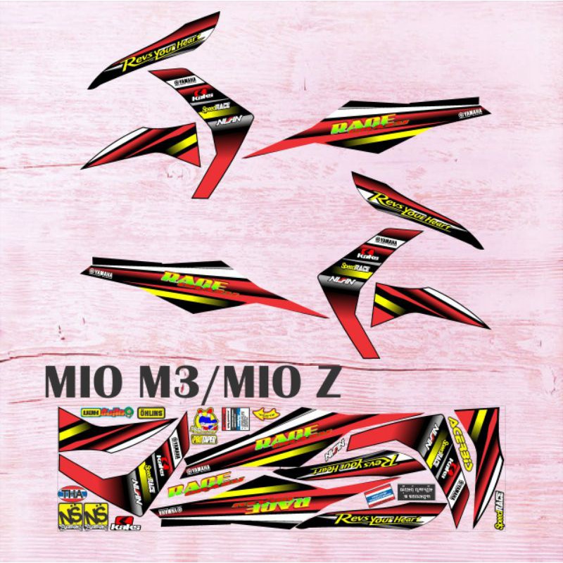 STIKER VARIASI YAMAHA MIO M3/MIO Z GRAFIS