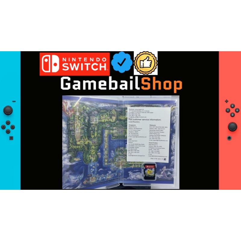 Nintendo Switch Game - Pokemon Let’s Go Pikachu Lets Go Eevee / PokeBall Poke Ball