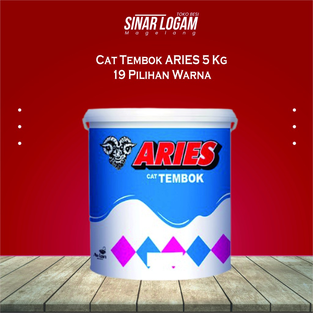 CAT TEMBOK ARIES 5 KG 19 PILIHAN WARNA