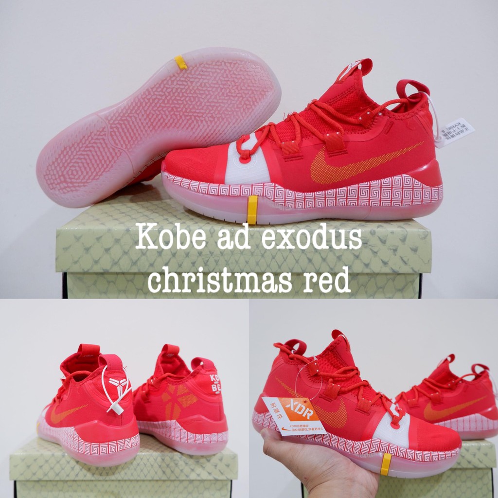sepatu basket nike kobe ad exodus christmas red