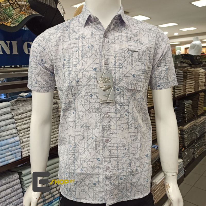 kemeja kasual pria brand GIANI GRACIO ORIGINAL - G71802 009 02