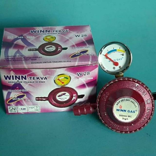 Winn Gas , W28 , W 28  ,, Win gas , Regulator LPG  ,  Meter