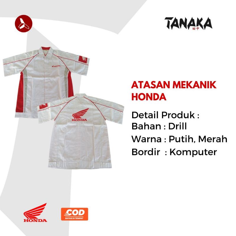 Jual Seragam Honda Baju Mekanik Seragam Honda Seragam Ahass I Baju