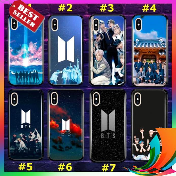 【TERBARU】 PREMIUM Case Hp Glass MOTIF KPOP BTS XIAOMI REDMI NOTE 5 PRO