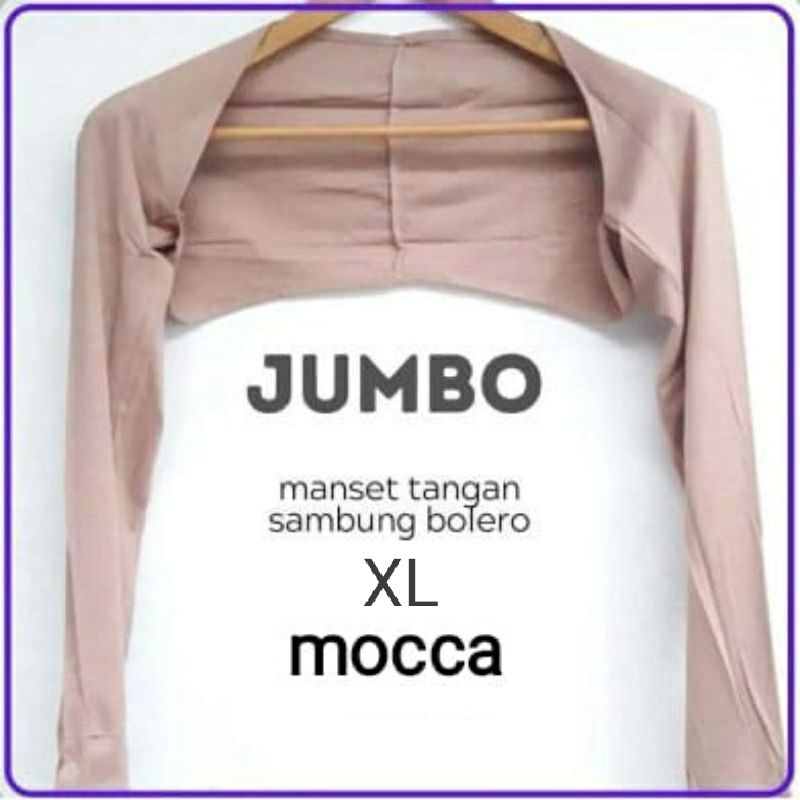 BOLERO. menset tangan sambung jumbo(XL)bahan kaos rayon super