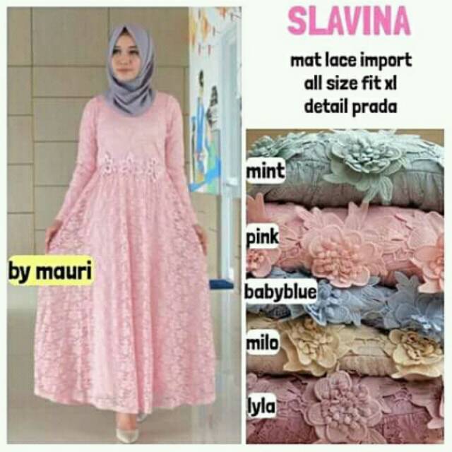 Gamis Slavina Dress Brukat