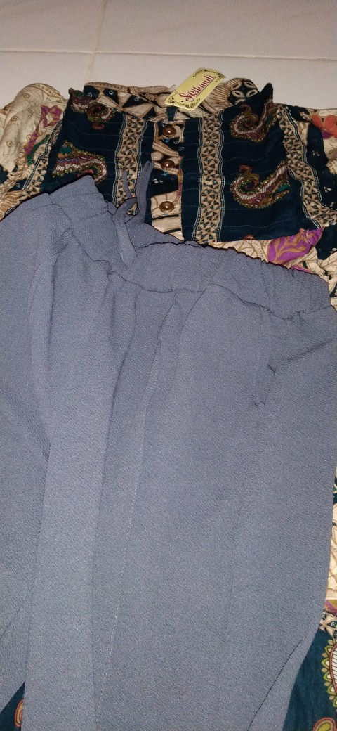 Setelan Wanita Super Jumbo Jarik Set Katun Rayon Premium