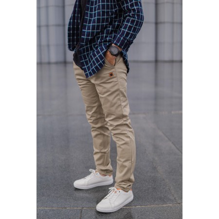 Celana Chino Pria Premium katun scoth strech