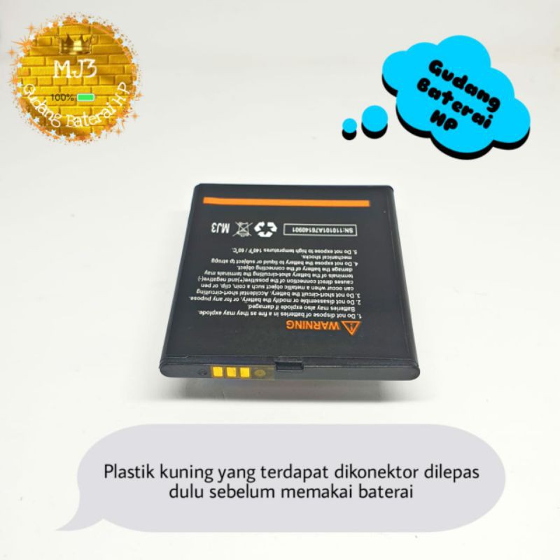 Baterai battery batre bat evercoss TC3