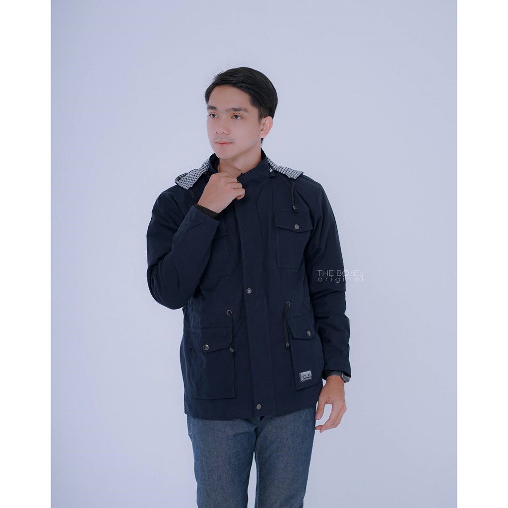 JEC Jaket Parka Pria Akrilik Full Premium | Jaket Kanvas | Parka Polos | Jaket Gunung