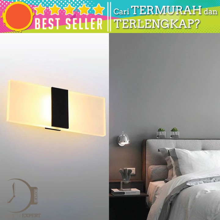 Bisa COD Lampu Hias Dinding Lampu Tidur Minimalis LED 3W Warna - Hitam