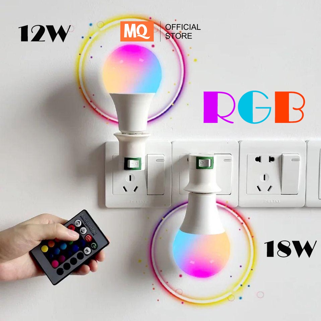 MQ LAMPU WARNA WARNI/LAMPU LED WARNA WARNI RGB BERUBAH WARNA REMOTE CONTOL