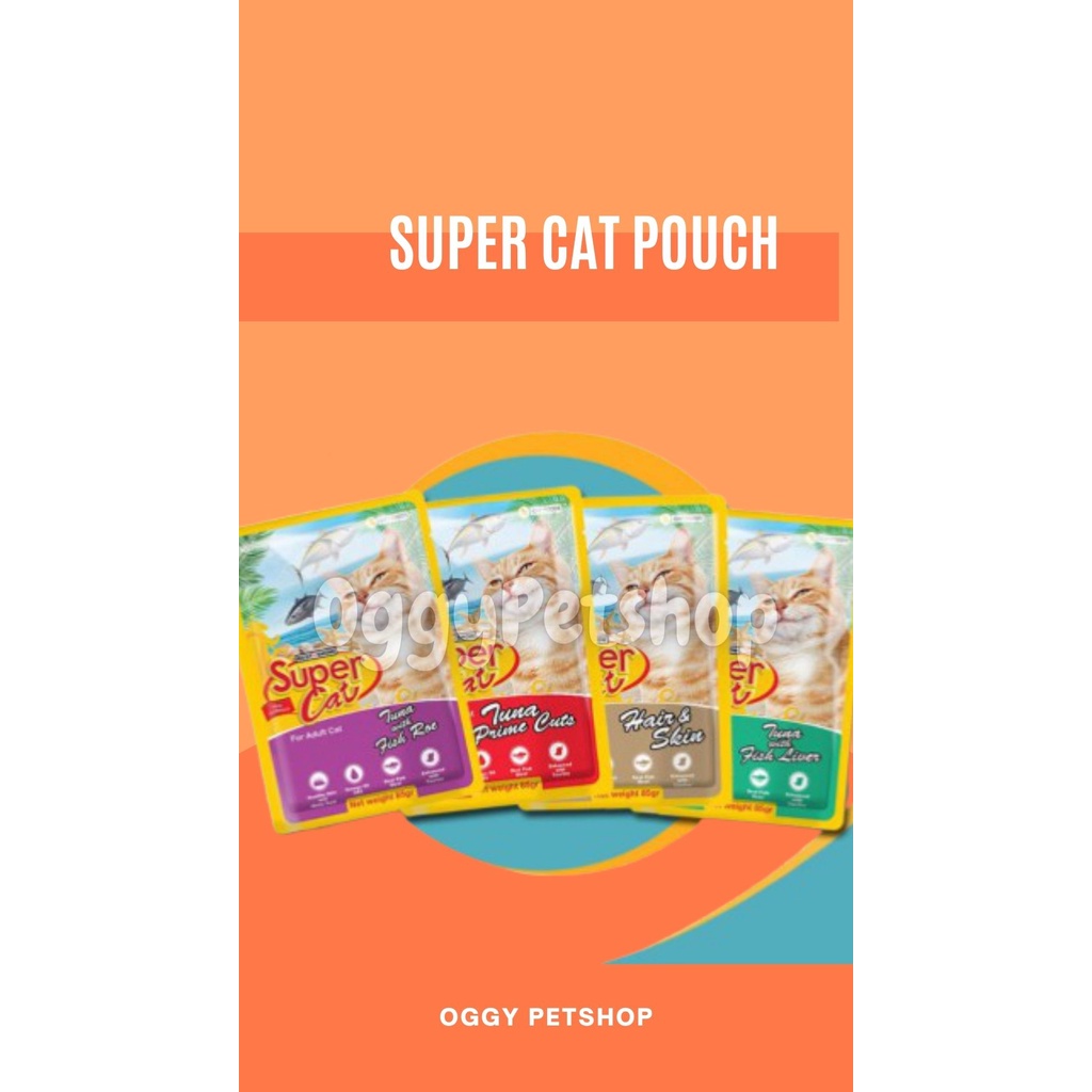 Super Cat Wet Food Pouch 85gr For Adult