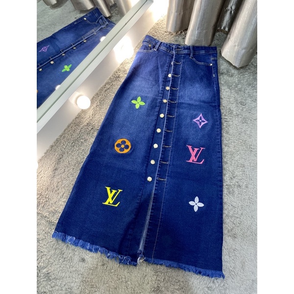 rok jeans bordir