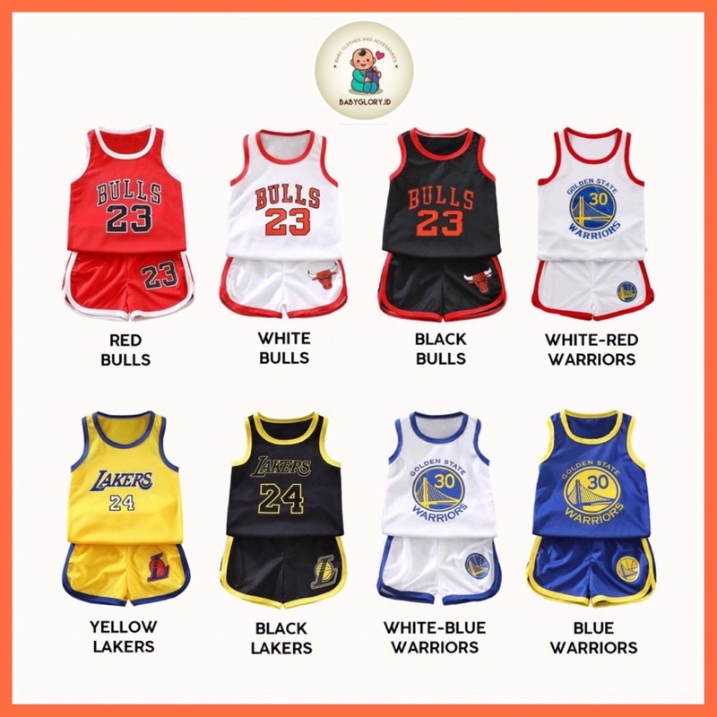 Babyglory.id✨Jersey Premium Anak / Jersey Basket anak / Baju basket Anak &amp; Bayi