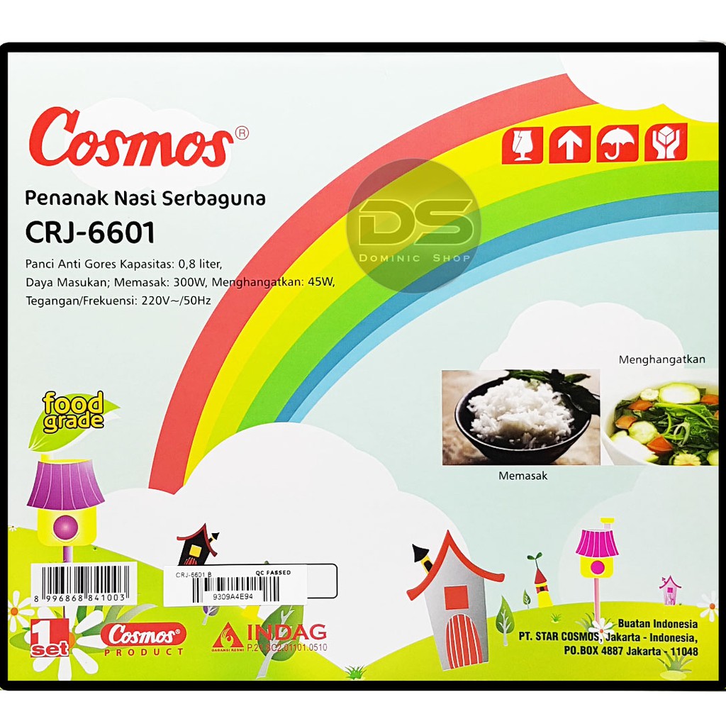 Rice Cooker Magic Com Cosmos CRJ-6601 Harmond / Cosmos CRJ6601 / Magic Jar / Penanak Nasi