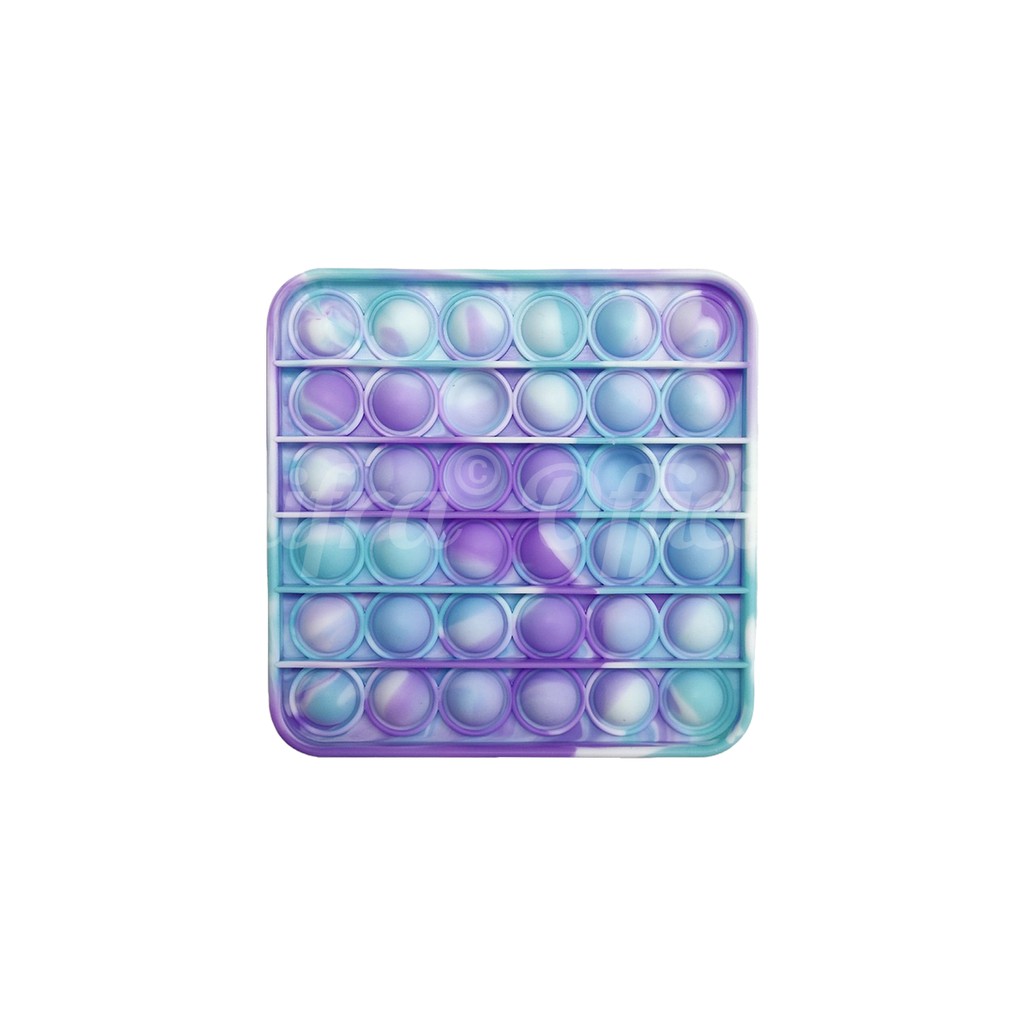 Shifra Mainan Pop It Unicorn Gantungan Kotak Fidget Sensory Toy-Pop Kotak Purple