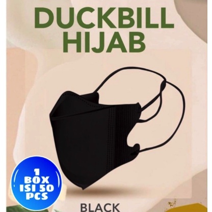 Duckbill Hijab Headloop 3 Ply Isi 50 Pcs Murah