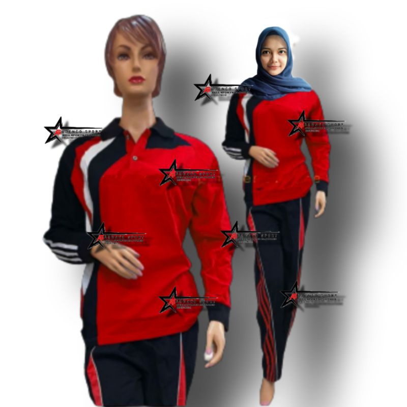 Setelan Kaos Olahraga | Stelan baju Olahraga Lengan Panjang-1