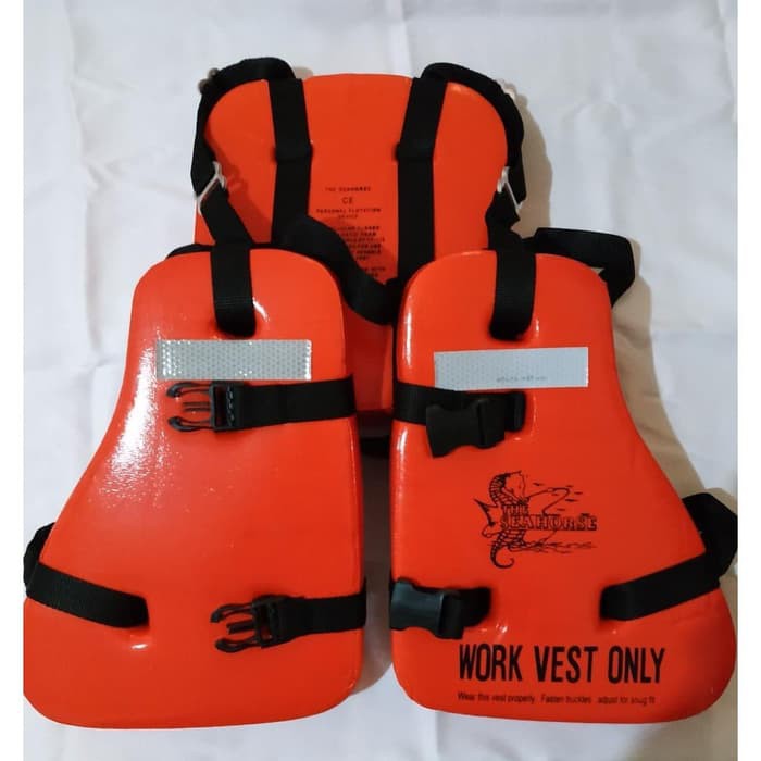 Jual Pelampung Keselamatan Kerja Safety Life Jacket Work Vest Sea Horse