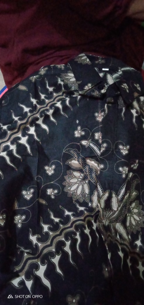 Bswart Batik Hrb026 Kenongo Hem Pendek Padi Pekalongan M L Xl Batik Pria Murah Modern Grosir Batik