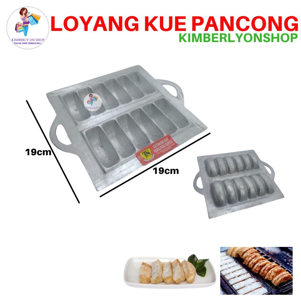 Kimberlyonshop Loyang Cetakan Kue Pancong Isi 12 Lubang