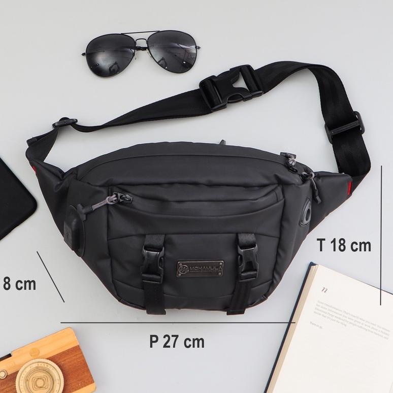 HAR.958537 ◦ Waistbag Waterproof Original Bahan Polyester Bimo - Yakut Mokamula