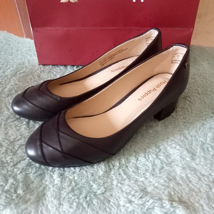 Sepatu Kantor Wanita Kulit Asli HUSH PUPPIES Size 38