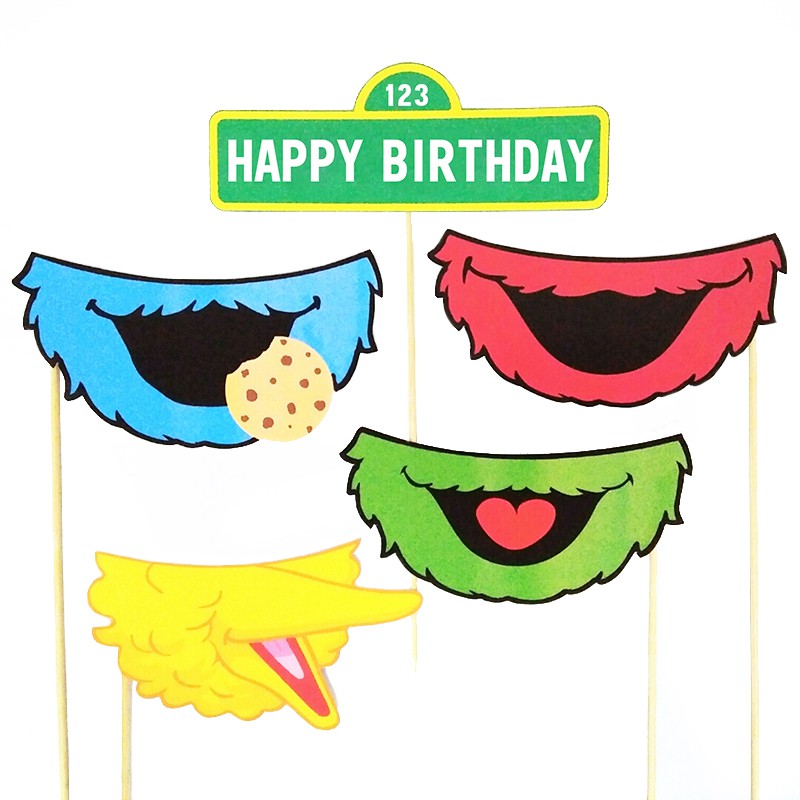 Sesame Street Photo Props / Photo Props Sesame Street / Foto Prop Sesame Street