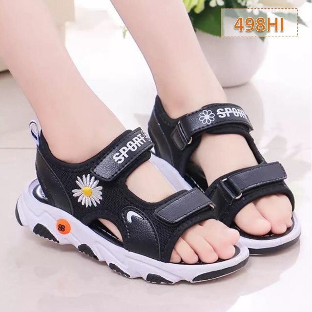 Sandal Anak Sun Sport Cewek Cowok Hitam Hijau Pink (498)