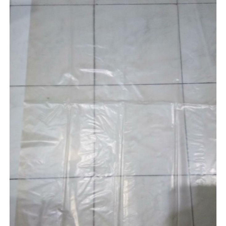 plastik sampah transparan kecoklatan 90x120 cm/ plastik sampah loundri tebal 60 mikron