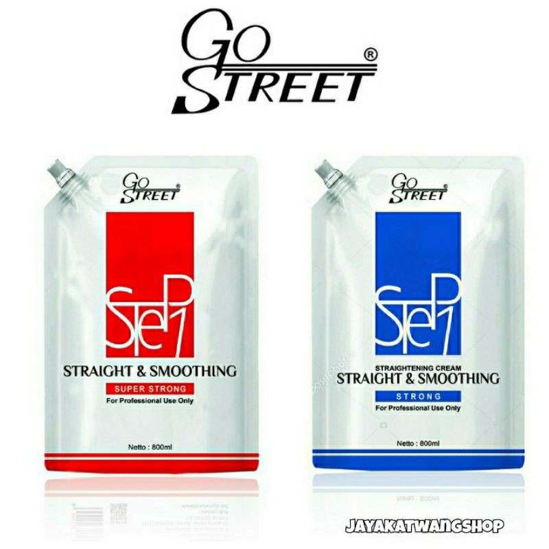 GO STREET STEP 1 800ML Obat Rebonding Smoothing Pelurus Rambut Hair Straightening GOSTREET