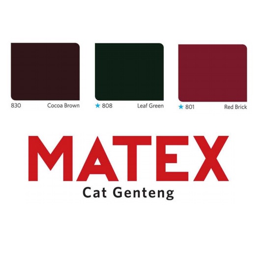 Cat Genteng Matex Red Brick Galon Tinting Nippon Paint - 2,5 Lt Termurah