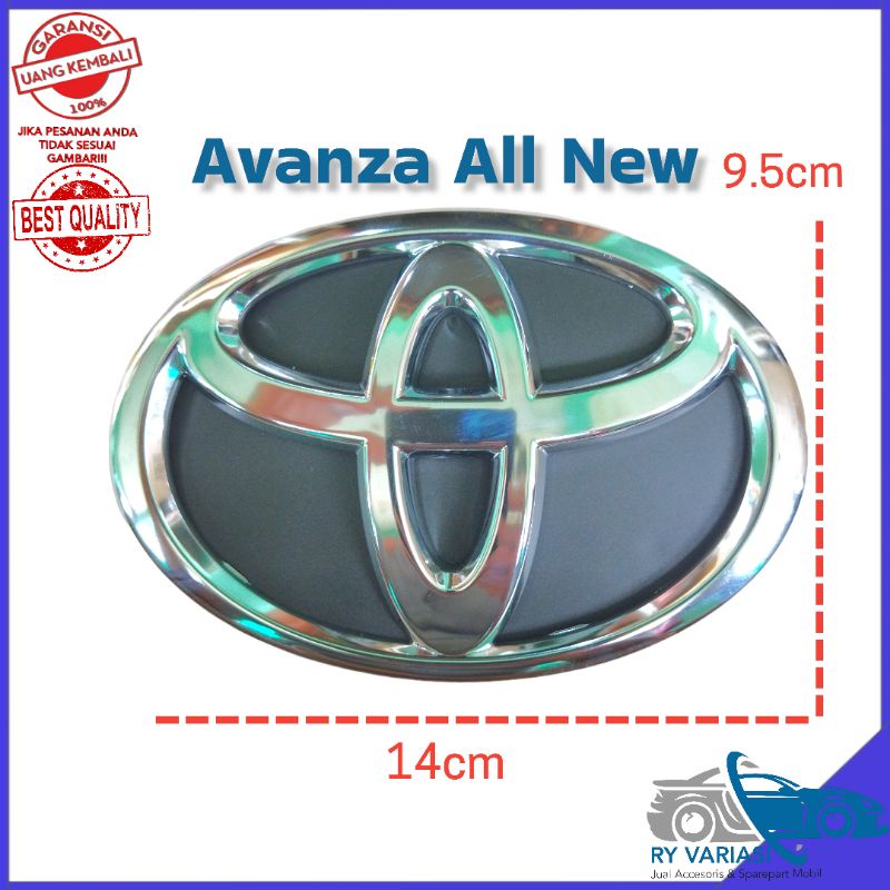 Logo Toyota OKO 30 Complit Original Logo Depan  Avanza All New