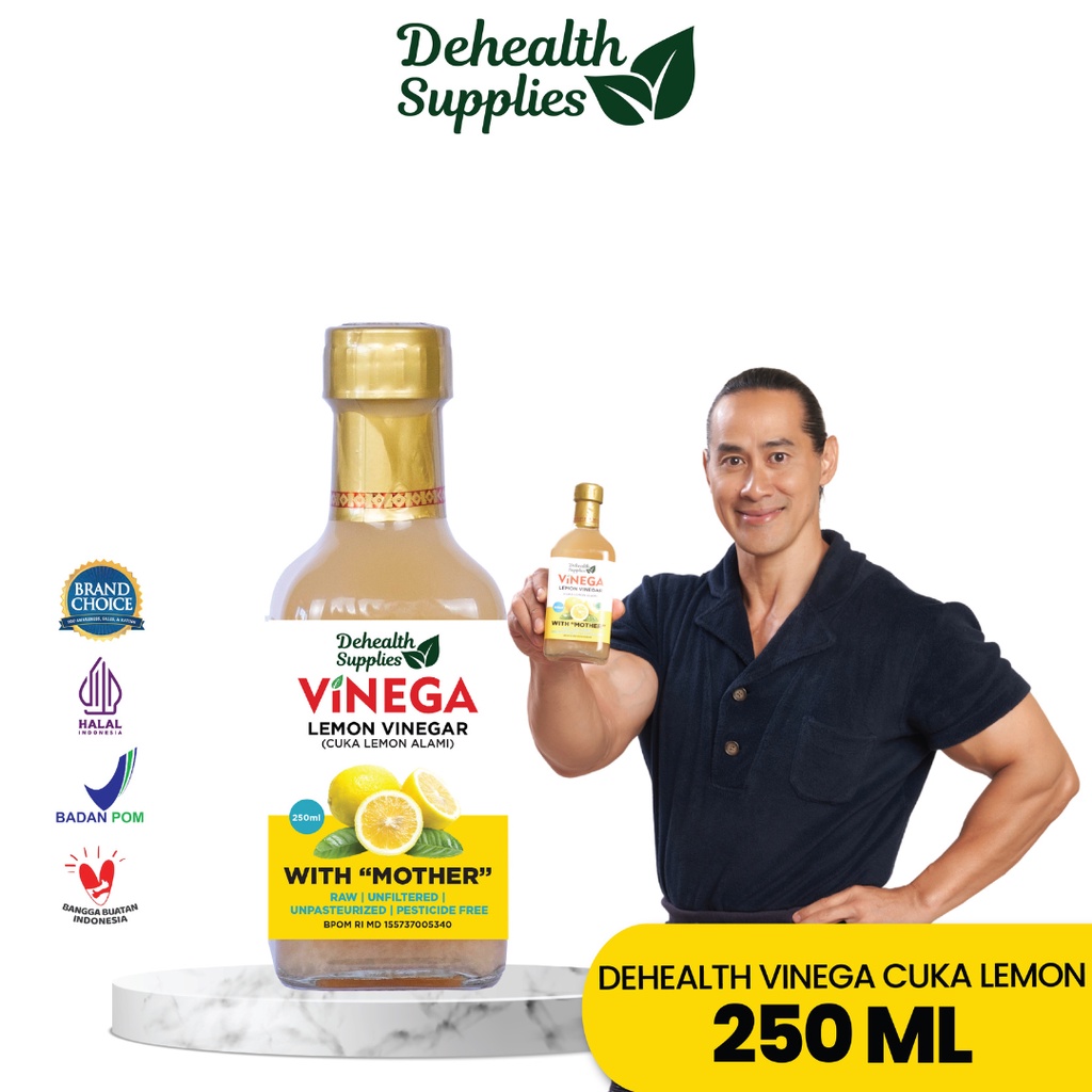 Dehealth Supplies VINEGA Lemon Vinegar (Cuka Lemon Alami)