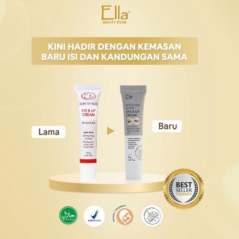(R9M1) Ella Skincare Eye and Lip Cream, mencerahkan Mata dan Bibir //Sangat@berkualitas