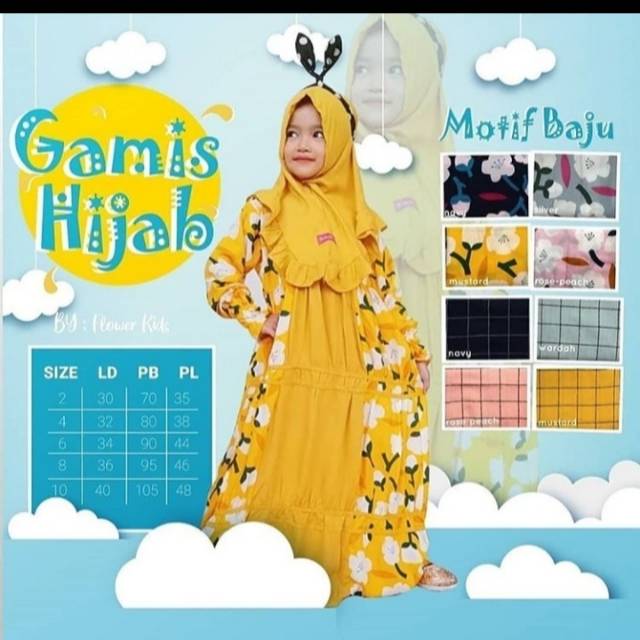 Gamis anak 2-10 tahun