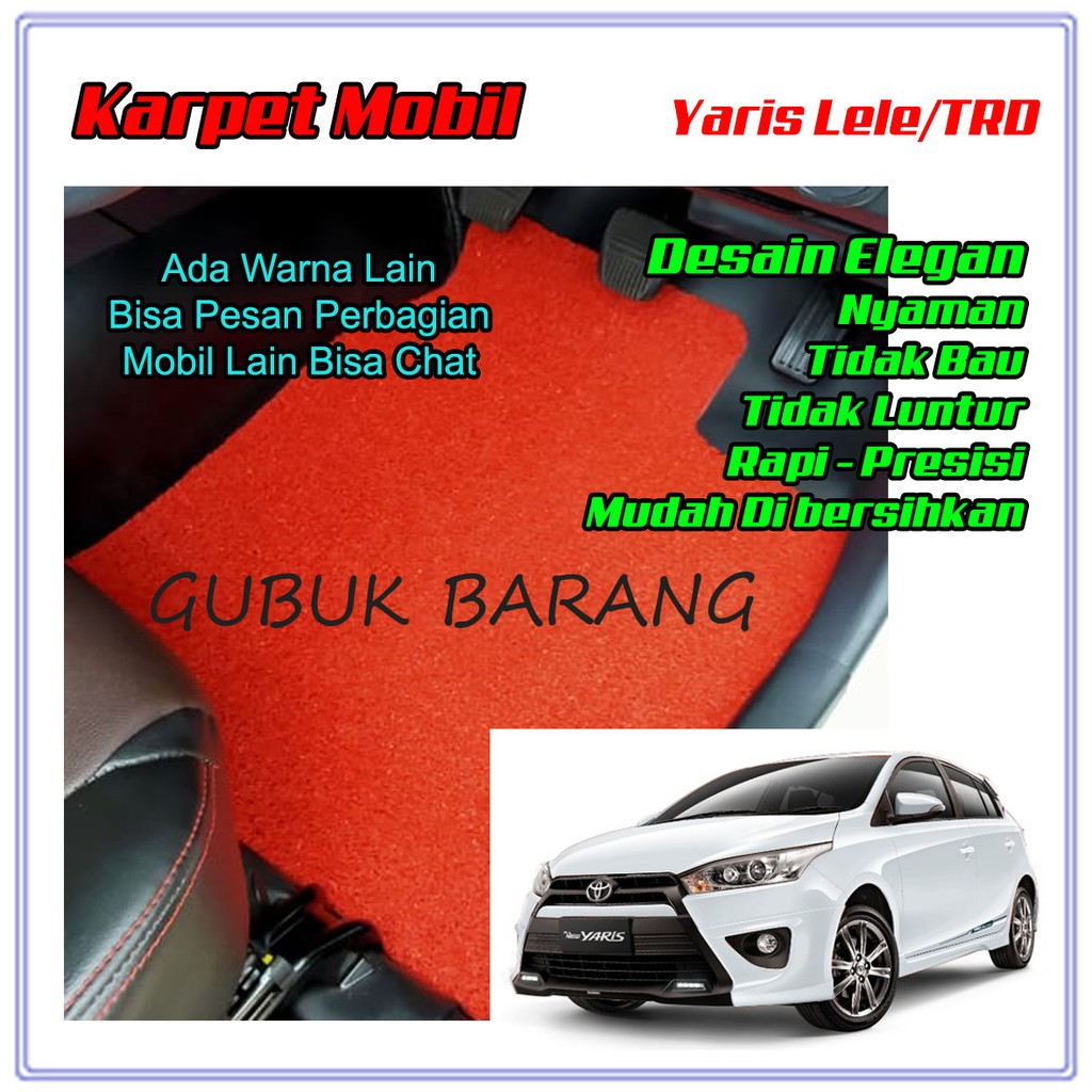 Jual Karpet Mobil Bihun Premium Toyota Yaris Trd Karpet Mie Yaris Karpet Lantai Yaris