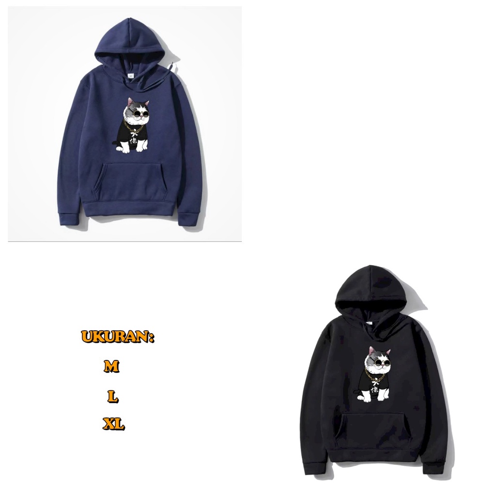 ALIPIO FASHION - SWEATER HOODIE MEONG / hoodie pria / wanita / hoodie distro / hoodie keren / terbaru